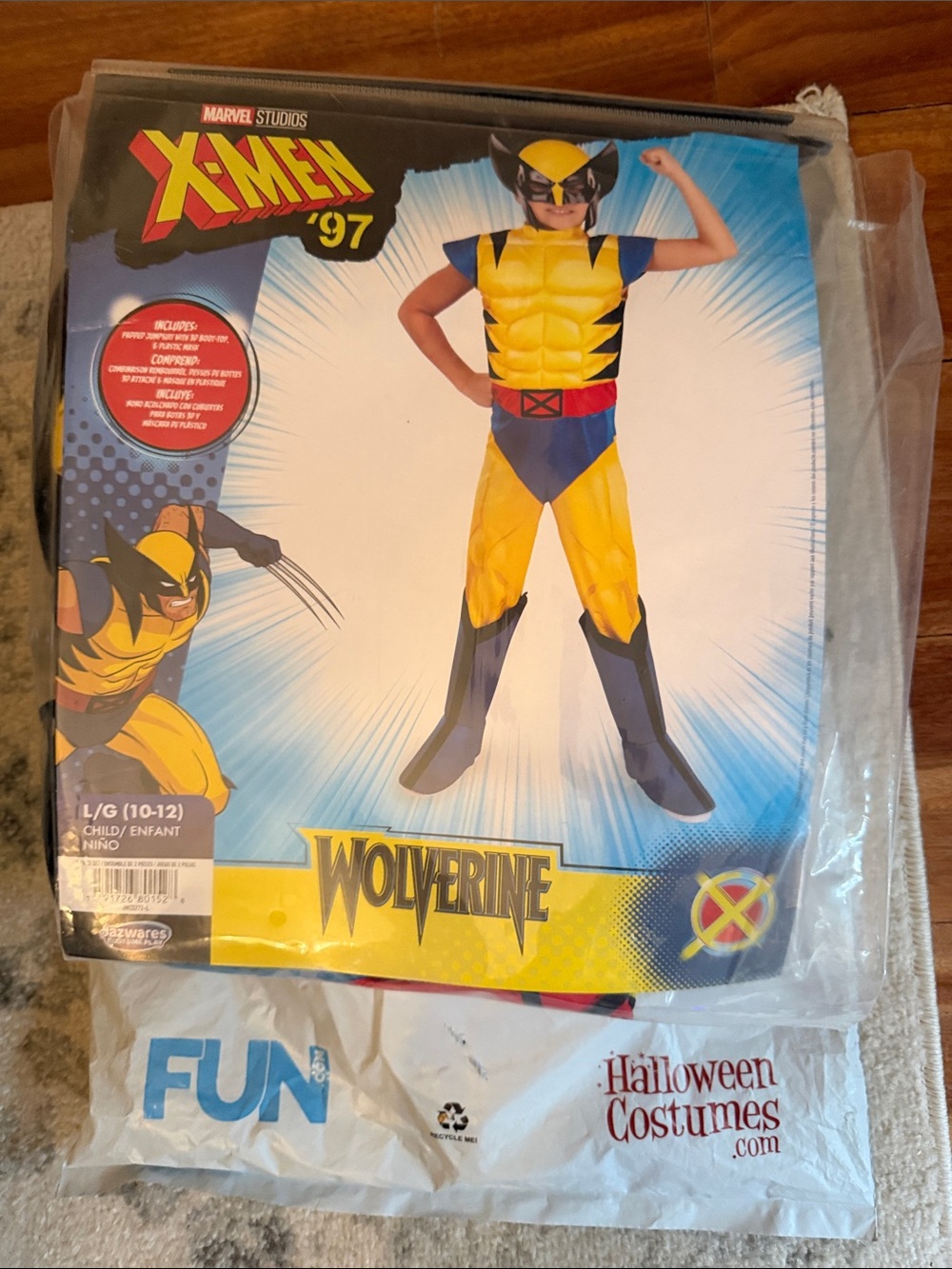 Marvel X-Men Wolverine Yellow Kids Costume - Official